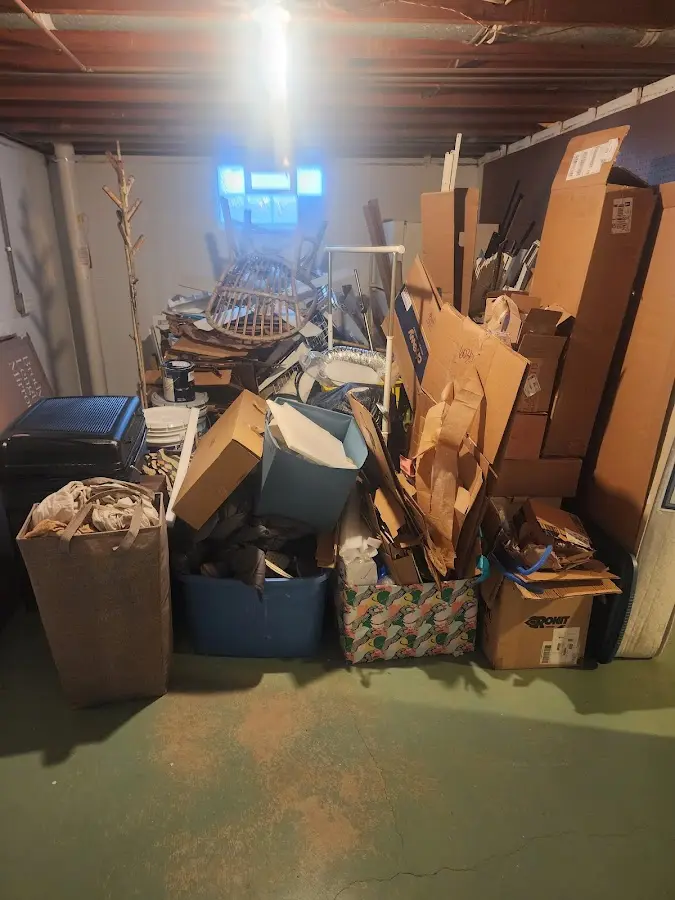 Roll-off dumpster container at job site for 8 Yard Dumpster Rental in Kennedale